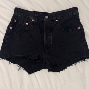 Levi's Women's Black Denim Shorts
